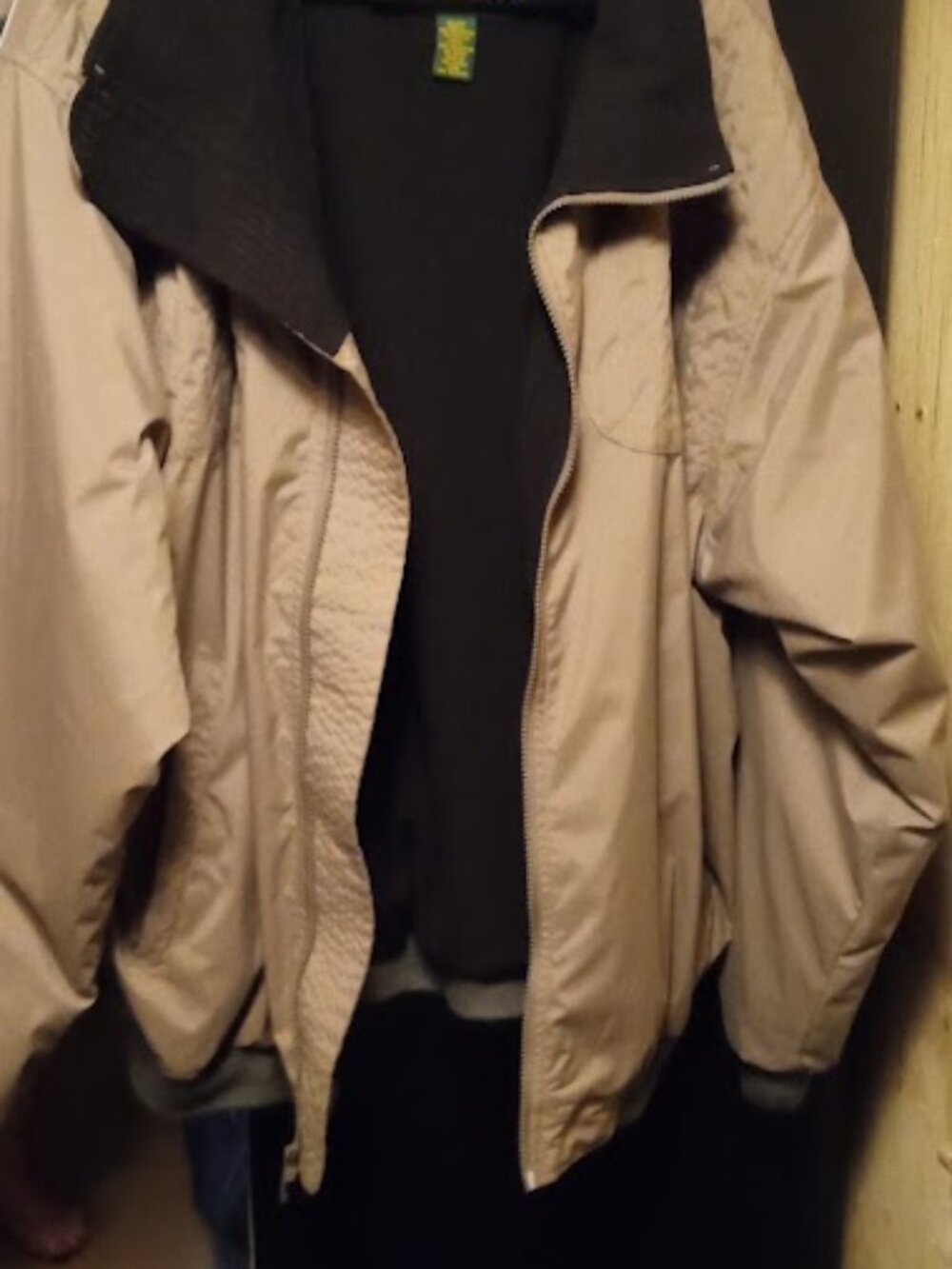 Vintage Cabela's Outdoor Coat/jacket SIZE XL bomber beige READ - Picture 3 of 4